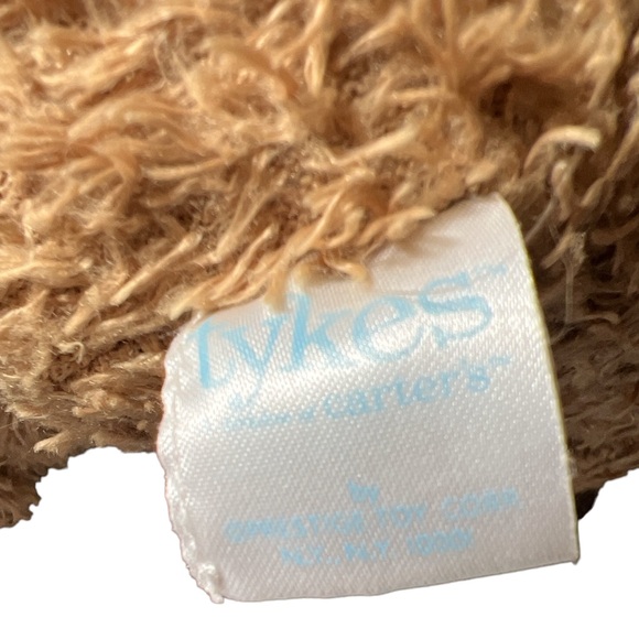 Prestige Toy Corp Tykes Brown Plush Teddy Bear W/ Rattle Animal Print Bow #93986 - Picture 5 of 5